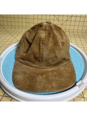 Vintage Brown Suede Adjustable Baseball Cap For Men & Women - Classic Design